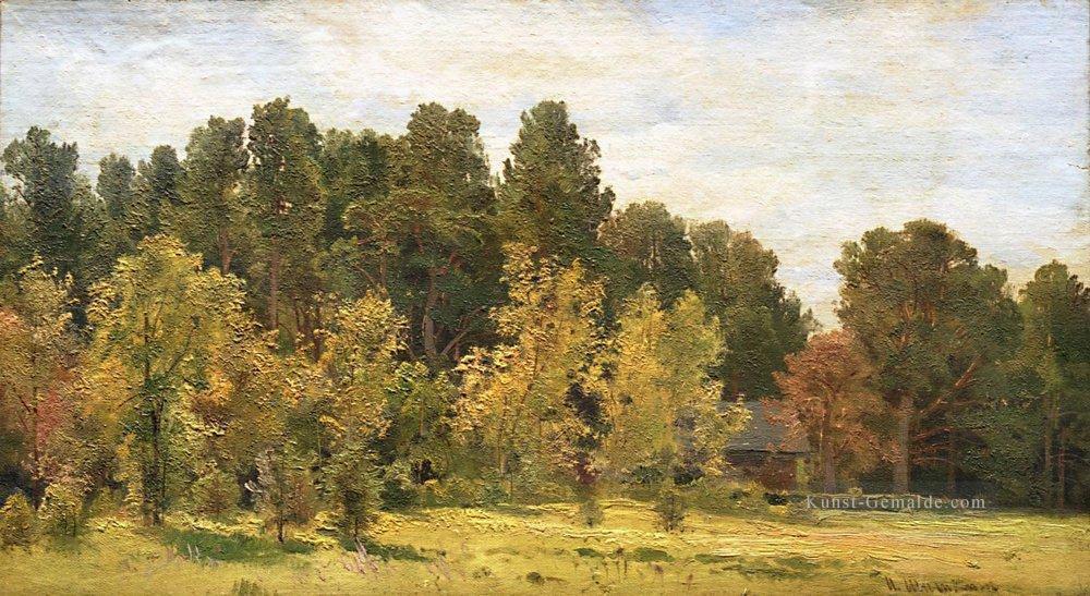 Waldkanten klassische Landschaft Ivan Ivanovich Bäume Ölgemälde